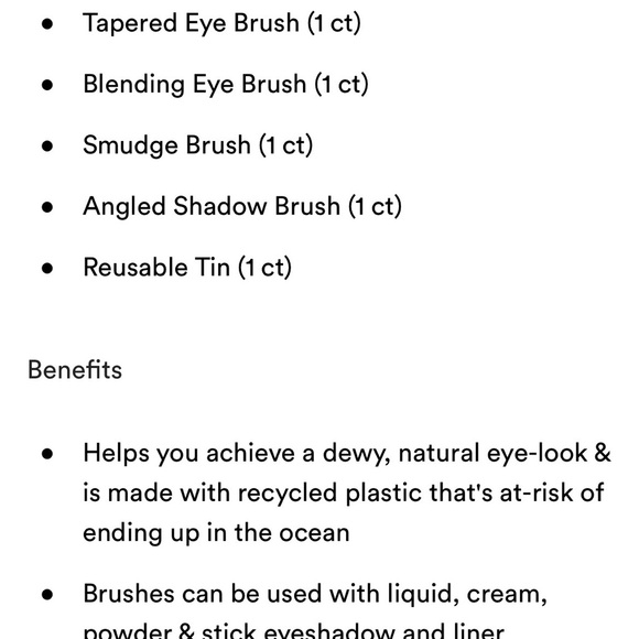 Ecotools Sea Gems eye brush set and monstera shaped makeup brush cleanser pad - Picture 6 of 7